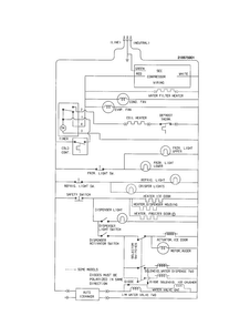Wiring Schematic Diagram and Parts List for FRS20ZGGB3  Frigidaire Refrigerator