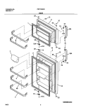 DOORS Diagram and Parts List for FRT21KG3CQ0  Frigidaire Refrigerator
