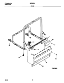 FRAME Diagram and Parts List for GLDB653JS0  Frigidaire Dishwasher