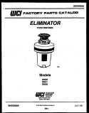 COVER Diagram and Parts List for D5000  Frigidaire Food Waste Disposer