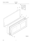 DOOR Diagram and Parts List for FFC0923DW9  Frigidaire Freezer