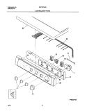 CONTROLS / TOP PANEL Diagram and Parts List for GEF331AS2  Gibson Dryer