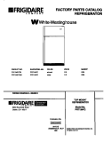 TOP MOUNT REFRIGERATOR Diagram and Parts List for PRT134PCD3  Frigidaire Refrigerator