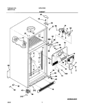 CABINET Diagram and Parts List for GRT21N6AQ2  Gibson Refrigerator