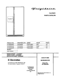 COVER Diagram and Parts List for GLHS264ZAW3  Frigidaire Refrigerator