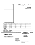COVER Diagram and Parts List for FRT18B5AW5  Frigidaire Refrigerator
