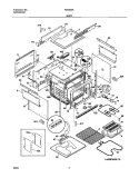 BODY Diagram and Parts List for FED355ASC  Frigidaire Range
