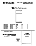 COVER Diagram and Parts List for WRT21NRCD0  Frigidaire Refrigerator