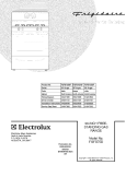 COVER Diagram and Parts List for FGFB75DBF  Frigidaire Range
