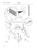 SYSTEM Diagram and Parts List for GFU14F3AW7  Gibson Freezer