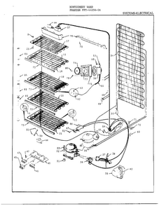 Systems/electrical Diagram and Parts List for 44056-0A  Frigidaire Freezer