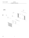 RECOMMENDED SPARE PARTS Diagram and Parts List for CAE5MR410A18  Crosley Air Conditioner