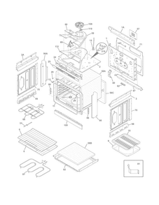 Part Location Diagram of 139086700 Frigidaire STRUT