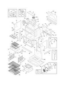 Body Diagram and Parts List for EW30EW55GS8  Electrolux Wall Oven
