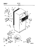SYSTEM Diagram and Parts List for MRT15CSEZ8  Frigidaire Refrigerator