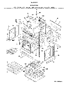 Lower oven Diagram and Parts List for 79049413315  Kenmore Wall Oven