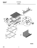 SHELVES Diagram and Parts List for MRT18GSHW0  Frigidaire Refrigerator
