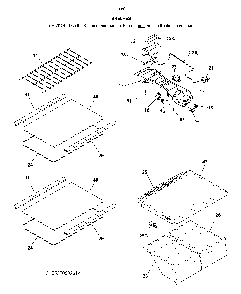 Shelves Diagram and Parts List for 2537050261A  Kenmore Refrigerator