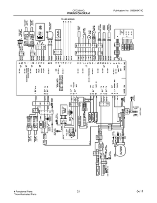 System Diagram and Parts List for FFFC22M6QWJ  Frigidaire Freezer