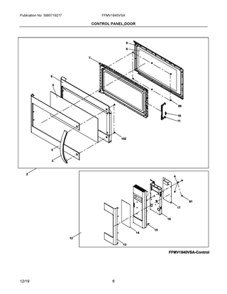 Part Location Diagram of 5304522796 Frigidaire LATCH