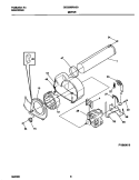 P16M0019 MOTOR, BLOWER Diagram and Parts List for GDG336RHS0  Gibson Dryer