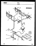 BURNER PARTS Diagram and Parts List for 30-2242-00-02  Tappan Range