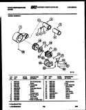 MOTOR AND BLOWER PARTS Diagram and Parts List for DG250KXD1  Frigidaire Dryer