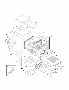 Body Diagram and Parts List for 79030179400  Kenmore Wall Oven