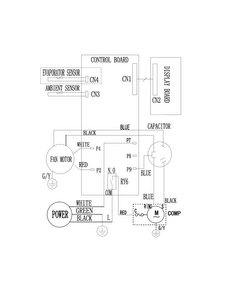 Wiring Diagram Diagram and Parts List for FFRE0533Q14  Frigidaire Air Conditioner