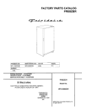 COVER Diagram and Parts List for MFU12M2GW2  Frigidaire Freezer