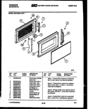 DOOR PARTS Diagram and Parts List for MCT1390P1  Frigidaire Microwave