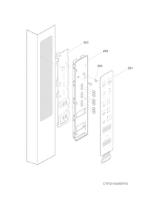 Controls Diagram and Parts List for 25370419410  Kenmore Refrigerator