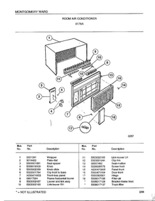 Part Location Diagram of 5303288933 Frigidaire DISCONTINUED