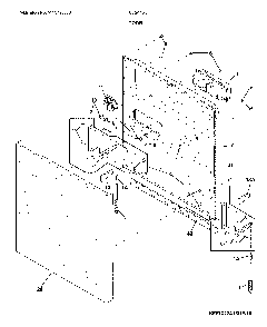 Door Diagram and Parts List for FFCD2418US2A  Frigidaire Dishwasher