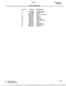 Air Handling Parts Page 2 Diagram and Parts List for 5146002A  Frigidaire Air Conditioner