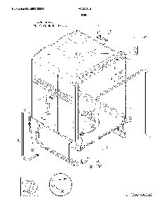 Tub Diagram and Parts List for FFCD2418US2A  Frigidaire Dishwasher