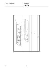 Controls Diagram and Parts List for FRFN2813AF3  Frigidaire Freezer