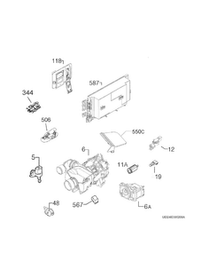 Electrical Parts Diagram and Parts List for FPID2497RF3A  Frigidaire Dishwasher