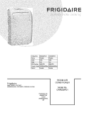COVER Diagram and Parts List for CRA053PU10  Frigidaire Air Conditioner