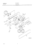BACKGUARD Diagram and Parts List for FEF336WHSC  Frigidaire Range