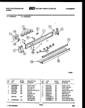CONTROL PANEL Diagram and Parts List for KS220GDD2  Frigidaire Range
