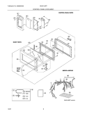 CONTROL PANEL / DOOR / MISC Diagram and Parts List for GLMV169FPBA  Frigidaire Microwave