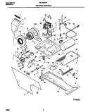 P17B0023 DRY MTR, BELT Diagram and Parts List for WLXG42RED0  Frigidaire Washer Dryer Combo