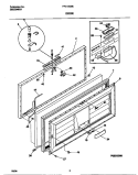 DOOR Diagram and Parts List for FFC13D9EW0  Frigidaire Freezer