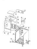 CABINET PARTS Diagram and Parts List for WA24P2WSFA  Gibson Washer