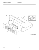 Part Location Diagram of 316443805 Frigidaire Dual Oven Electronic Control