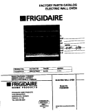 COVER Diagram and Parts List for FEB386WECG  Frigidaire Wall Oven