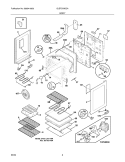 BODY Diagram and Parts List for GLEFS79DCA  Frigidaire Range