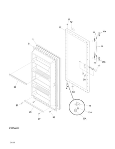 Part Location Diagram of 5304521296 Frigidaire HANDLE INSTALL KIT