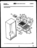 SHELVES AND SUPPORTS Diagram and Parts List for FPCE21TIFW2  Frigidaire Refrigerator